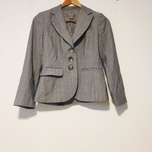 LIGHT GRAY PATTERNED BLAZER